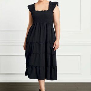 Hill House Ellie Nap Dress — Black Crepe (M)